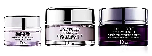 DIOR CAPTURE SCULPT 10 cofanetto 3 creme nuit/fermèt/yeux in Stile nuit50ml- fermèt50ml- yeux15ml